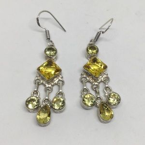Handmade Jewelry - Citrine Dangle Earrings Handmade Jewelry - Citrine Dangle Earrings